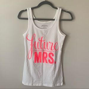 NWOT Bride Bachelorette Future Mrs. Tank Top